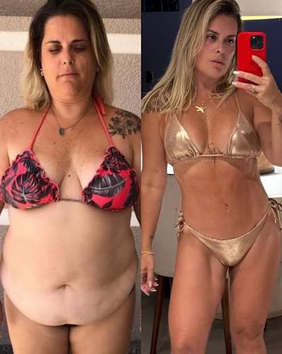 Before and after photos shared by a customer